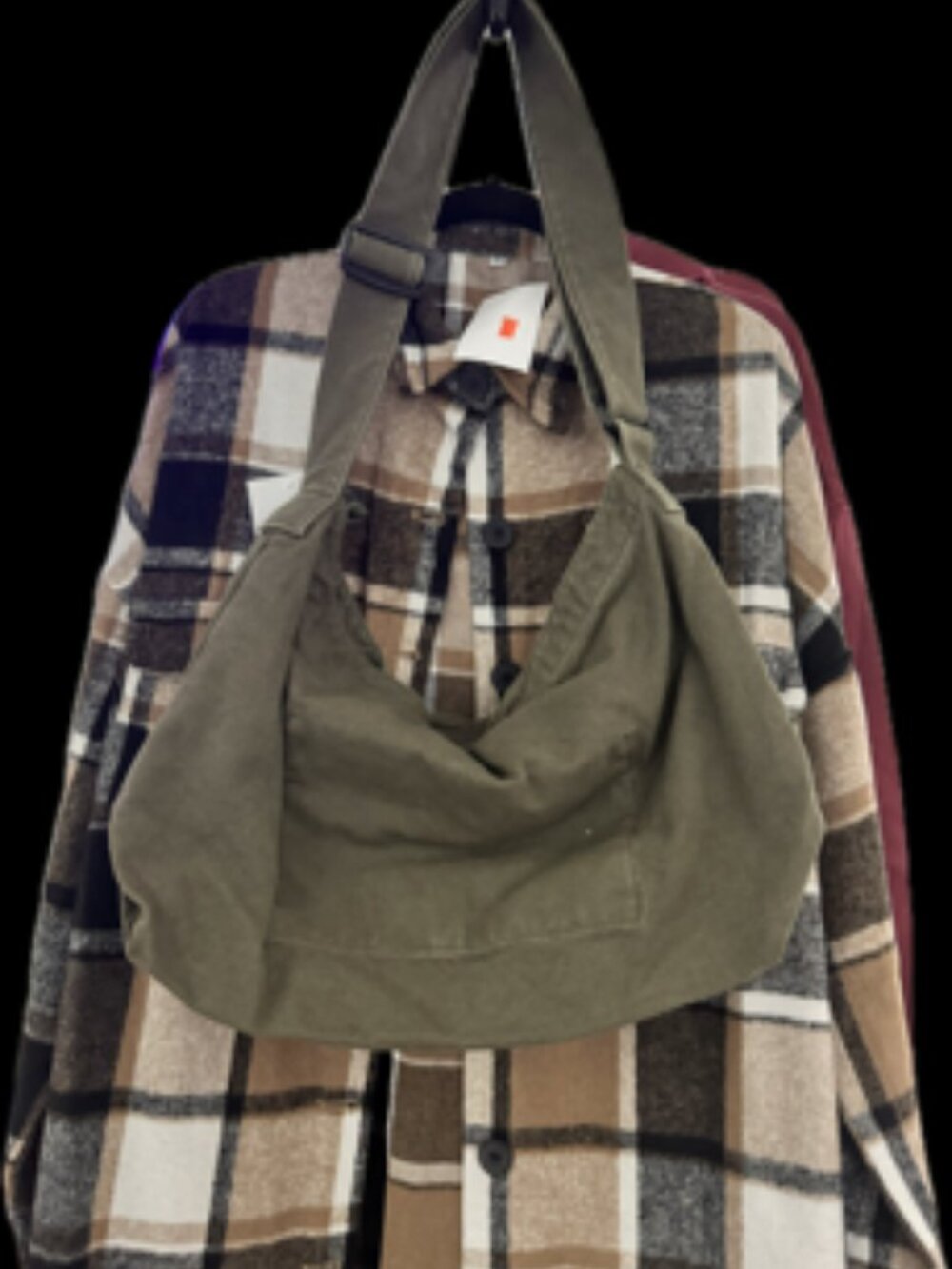 NWT Clea Ray Olive Canvas Bag 12X16